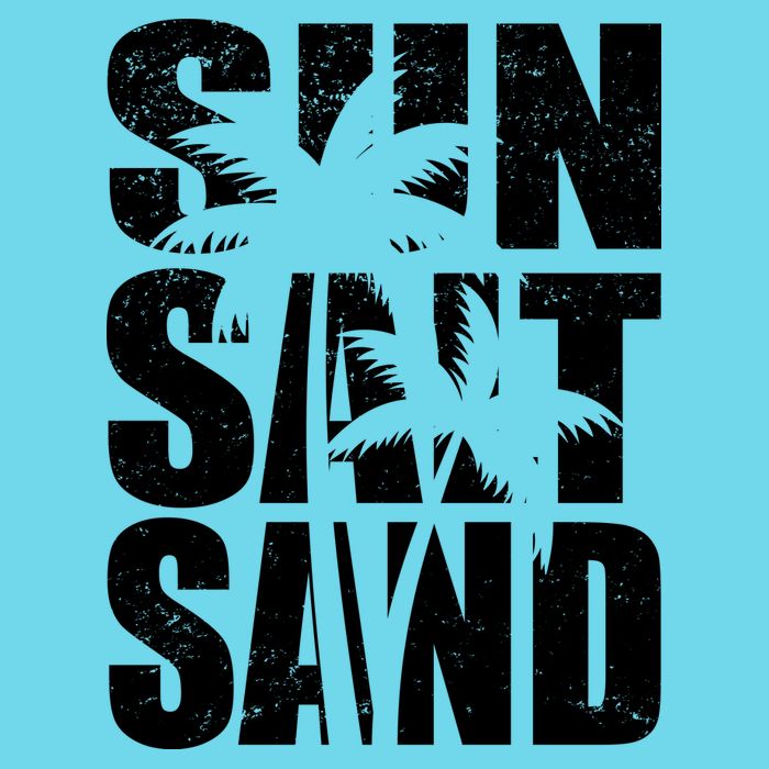 Sun Salt Sand Palm Trees Summer Break Long Sleeve Shirt