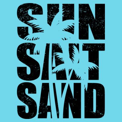 Sun Salt Sand Palm Trees Summer Break T-Shirt