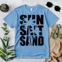 Sun Salt Sand Palm Trees Summer Break Premium T-Shirt