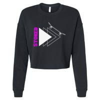 Stoke Skateboard Summer Fun Design Rip it Up Get Stoked Cropped Pullover Crew