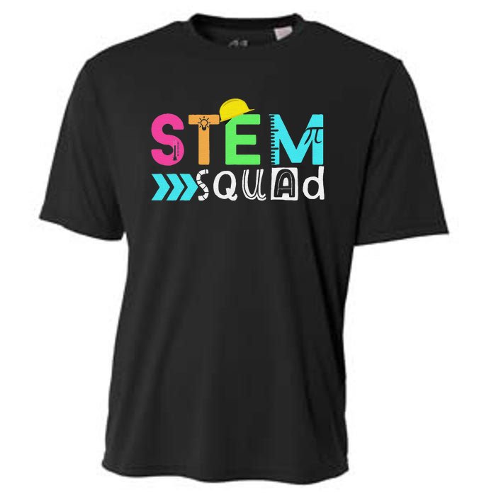 STEM Squad Science Technology Engineering Math Teacher Cooling Performance Crew T-Shirt