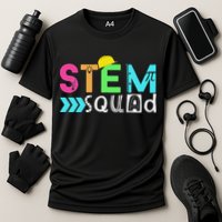 STEM Squad Science Technology Engineering Math Teacher Cooling Performance Crew T-Shirt
