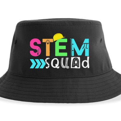 STEM Squad Science Technology Engineering Math Teacher Sustainable Bucket Hat