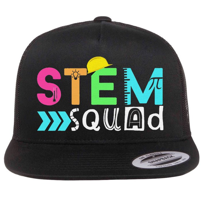 STEM Squad Science Technology Engineering Math Teacher Flat Bill Trucker Hat