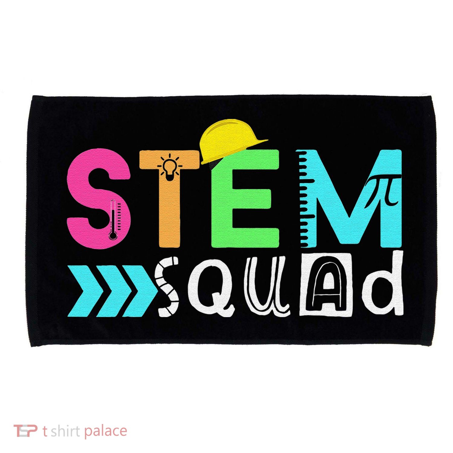 STEM Squad Science Technology Engineering Math Teacher Microfiber Hand Towel