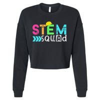 STEM Squad Science Technology Engineering Math Teacher Cropped Pullover Crew