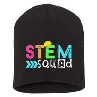 STEM Squad Science Technology Engineering Math Teacher Short Acrylic Beanie
