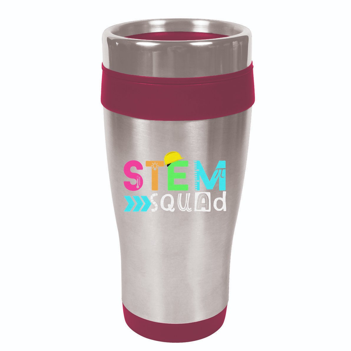 STEM Squad Science Technology Engineering Math Teacher 16oz Travel Tumbler