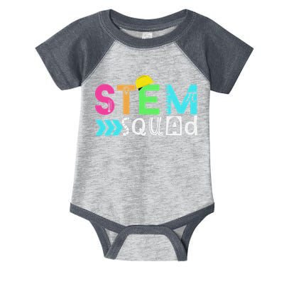 STEM Squad Science Technology Engineering Math Teacher Infant Baby Jersey Bodysuit