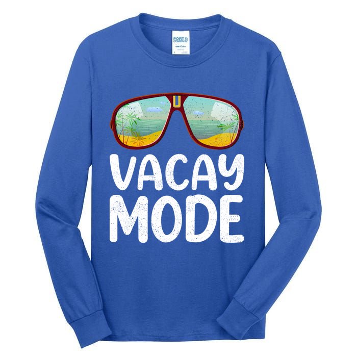 Summer Sunglasses Sunset Beach Vacation Vacay Mode Gift Tall Long Sleeve T-Shirt