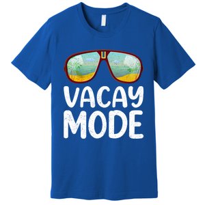 Summer Sunglasses Sunset Beach Vacation Vacay Mode Gift Premium T-Shirt