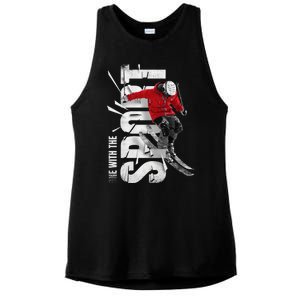 Snow Skiing Ladies PosiCharge Tri-Blend Wicking Tank