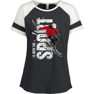 Snow Skiing Enza Ladies Jersey Colorblock Tee