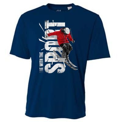 Snow Skiing Cooling Performance Crew T-Shirt