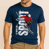 Snow Skiing Cooling Performance Crew T-Shirt