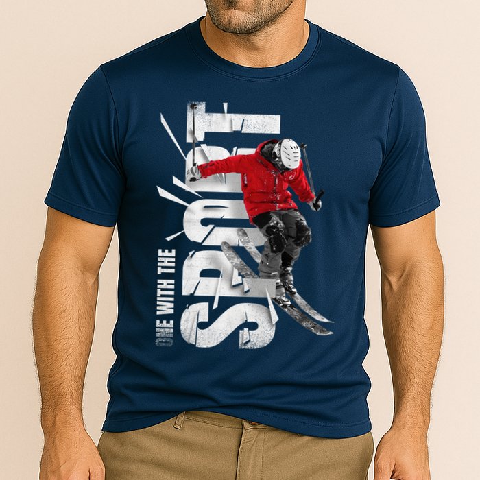 Snow Skiing Cooling Performance Crew T-Shirt