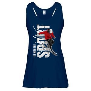 Snow Skiing Ladies Essential Flowy Tank