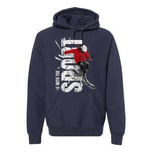 Snow Skiing Premium Hoodie