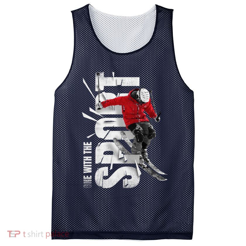Snow Skiing Mesh Reversible Basketball Jersey Tank