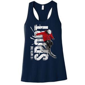 Snow Skiing Women's Racerback Tank