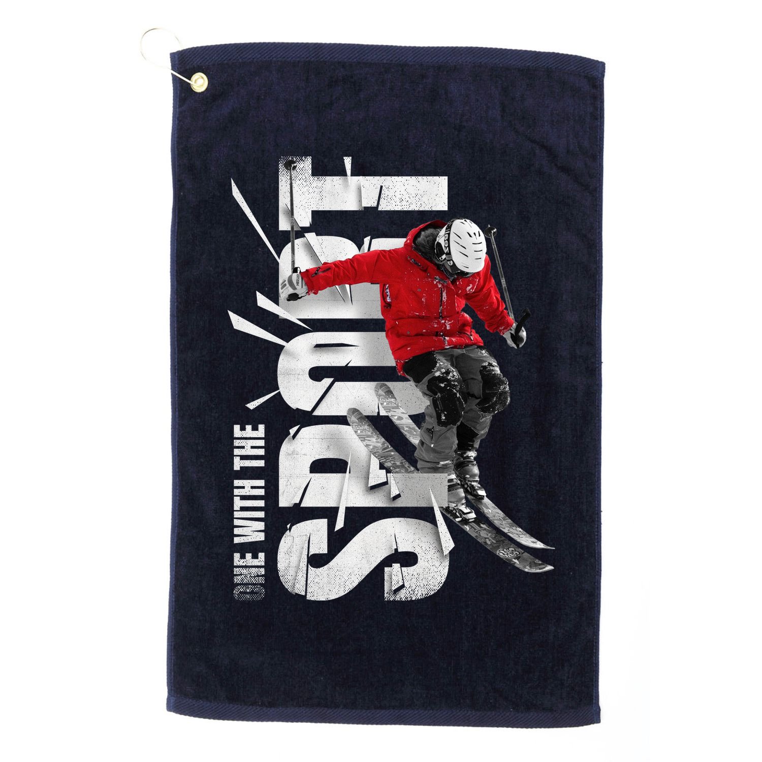 Snow Skiing Golf Towel