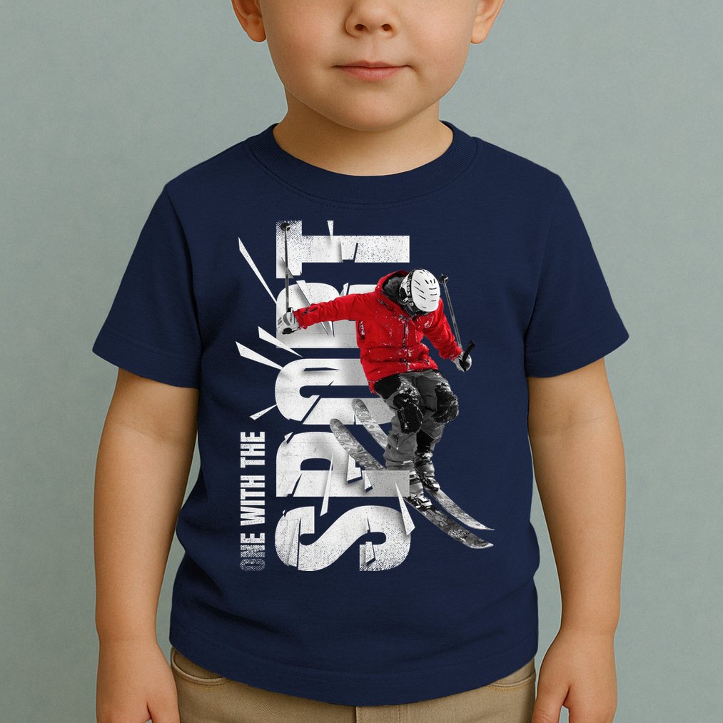 Snow Skiing Toddler T-Shirt