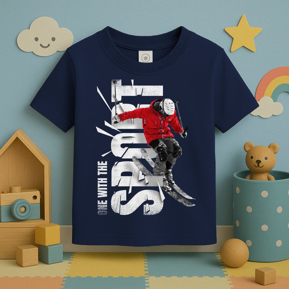 Snow Skiing Toddler T-Shirt