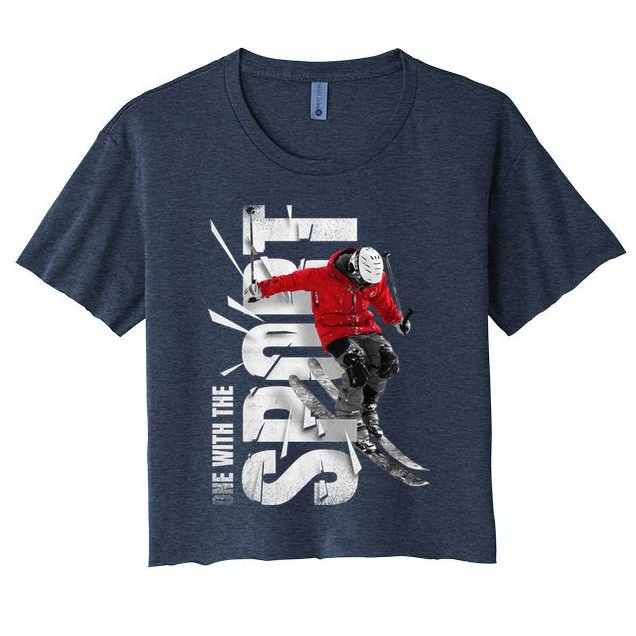 Snow Skiing Crop Top