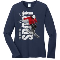 Snow Skiing Ladies Long Sleeve Shirt