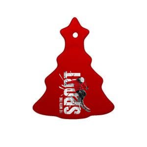 Snow Skiing Ceramic Tree Ornament