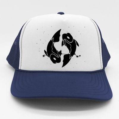 Star Sign Symbol Horoscope Pisces Zodiac Gift Trucker Hat