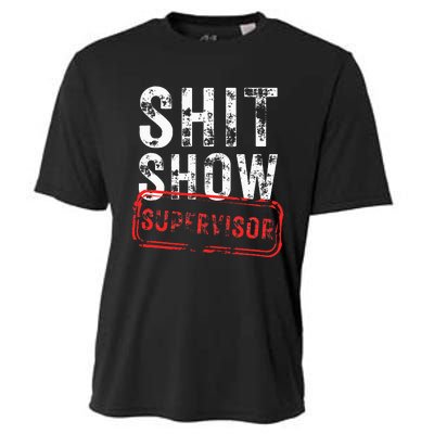 S.H.I.T Show Supervisor Hilarious Vintage Funny Sarcastic Cooling Performance Crew T-Shirt