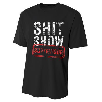 S.H.I.T Show Supervisor Hilarious Vintage Funny Sarcastic Performance Sprint T-Shirt