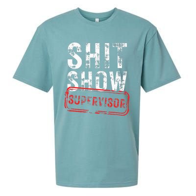 S.H.I.T Show Supervisor Hilarious Vintage Funny Sarcastic Sueded Cloud Jersey T-Shirt