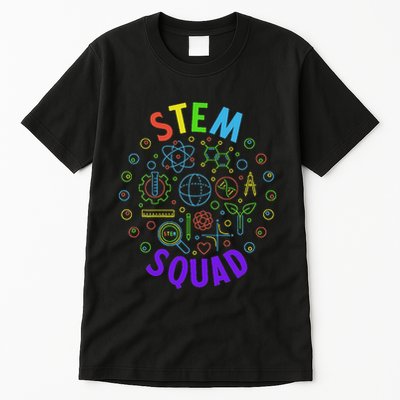 Stem Squad Science Technology Engineering And Math Tall T-Shirt