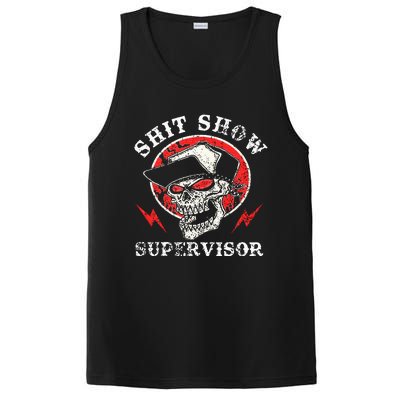 Shit Show Supervisor Skull PosiCharge Competitor Tank