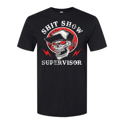 Shit Show Supervisor Skull Softstyle® CVC T-Shirt