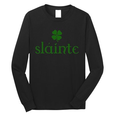 Slainte Shamrock St Patrick's Day Matching Long Sleeve Shirt