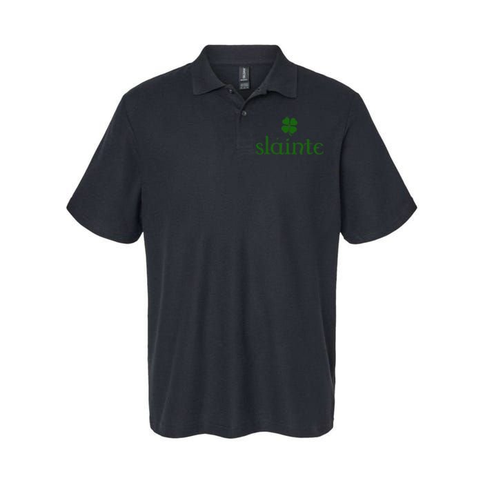 Slainte Shamrock St Patrick's Day Matching Softstyle Adult Sport Polo