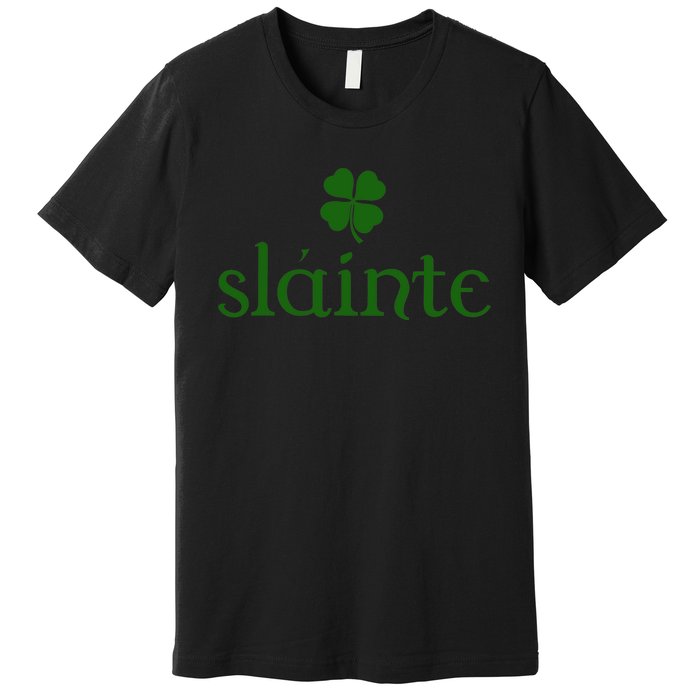 Slainte Shamrock St Patrick's Day Matching Premium T-Shirt