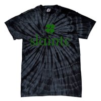 Slainte Shamrock St Patrick's Day Matching Tie-Dye T-Shirt