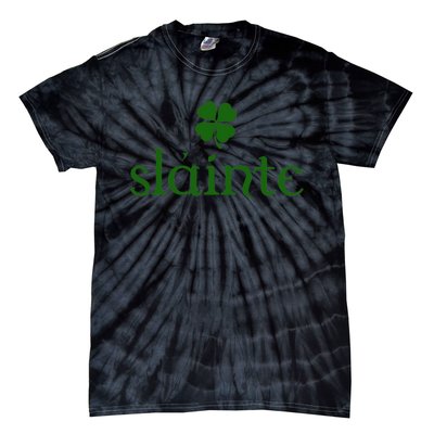 Slainte Shamrock St Patrick's Day Matching Tie-Dye T-Shirt