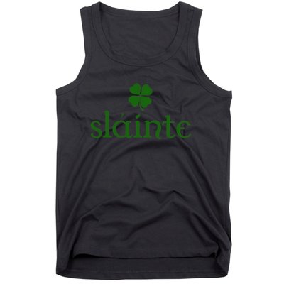 Slainte Shamrock St Patrick's Day Matching Tank Top