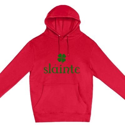 Slainte Shamrock St Patrick's Day Matching Premium Pullover Hoodie