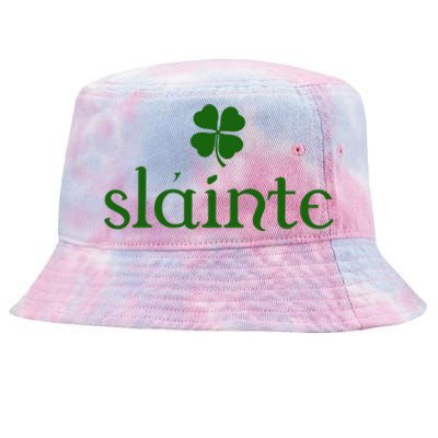 Slainte Shamrock St Patrick's Day Matching Tie-Dyed Bucket Hat