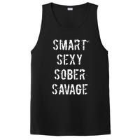 Smart Sexy Sober Savage Sobriety And Addiction Recovery PosiCharge Competitor Tank