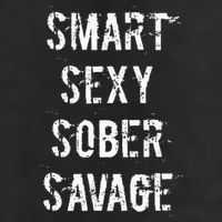 Smart Sexy Sober Savage Sobriety And Addiction Recovery Golf Towel