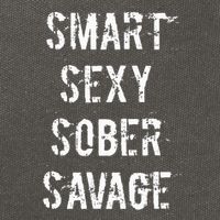 Smart Sexy Sober Savage Sobriety And Addiction Recovery Cotton Canvas Backpack