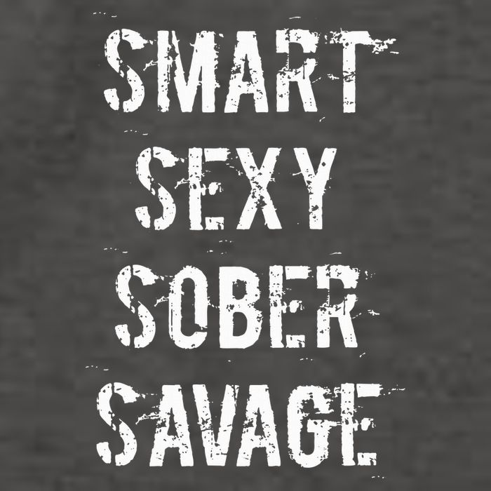 Smart Sexy Sober Savage Sobriety And Addiction Recovery Vector Backpack