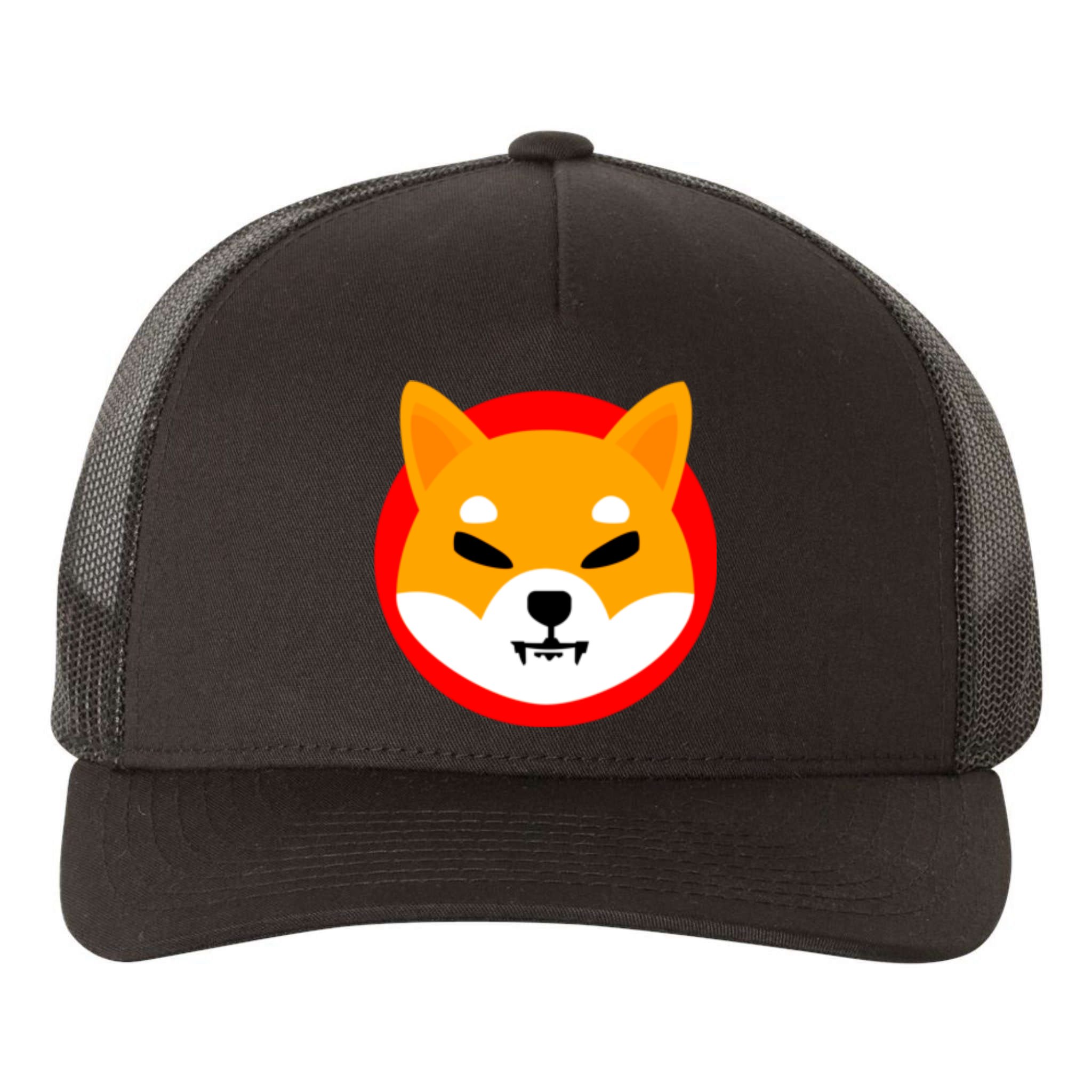 Shiba SHIB Shiba Token Shiba Inu Coin Yupoong Adult 5-Panel Trucker Hat